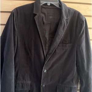 Calvin Klein Garment Wash Army Grey Corduroy Coat Size M